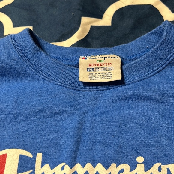 EUC Youth Royal Blue Champion Crewneck YXL - Picture 4 of 5